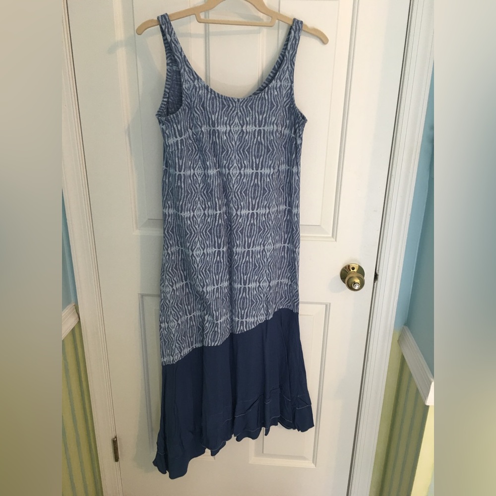 Tank Dress With Asymmetric Tiered Hem